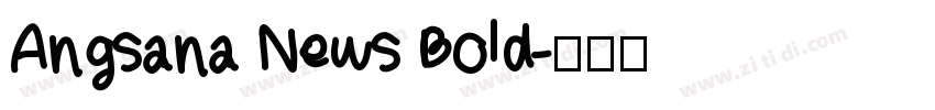 Angsana News Bold字体转换